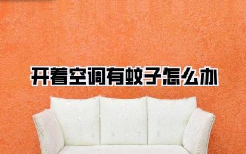 夏夜福音：开着空调有蚊子怎么办？终极驱蚊攻略让你一夜好眠！