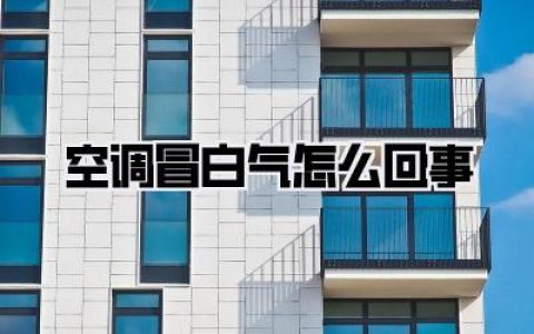 总结一下，我的《空调白气自查宝典》