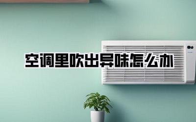 空调里吹出异味怎么办
