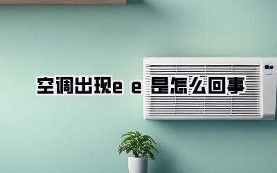 空调出现ee是怎么回事