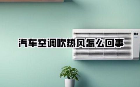 汽车空调吹热风怎么回事？别急，老司机手把手教你排查解决！