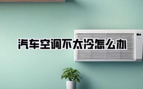 【汽车空调不太冷怎么办】