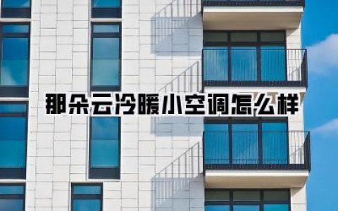 租房党必看！纠结「那朵云冷暖小空调怎么样」？一年四季真实体验，优点缺点一次说清！