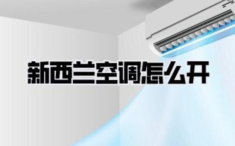 【新西兰空调怎么开：超实用指南，让你秒变控温达人！】
